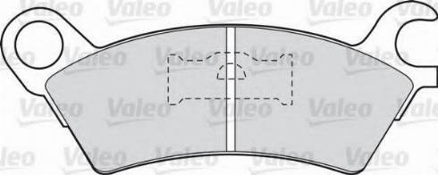 Valeo 551692 - Brake Pad Set, disc brake autospares.lv