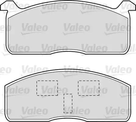 Valeo 551650 - Brake Pad Set, disc brake autospares.lv