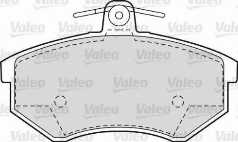 Valeo 551658 - Brake Pad Set, disc brake autospares.lv