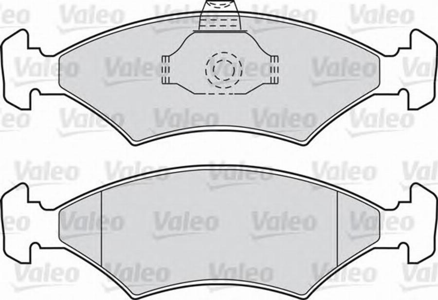 Valeo 551653 - Brake Pad Set, disc brake autospares.lv