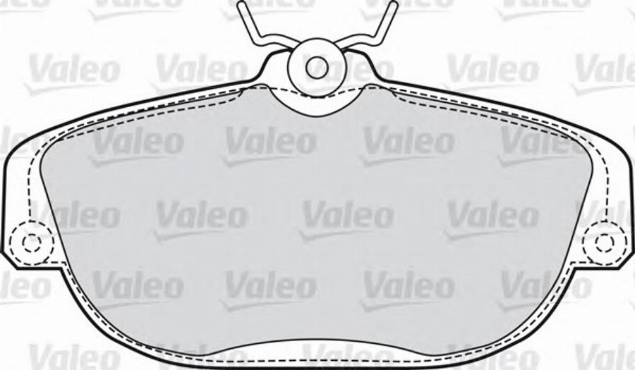 Valeo 551614 - Brake Pad Set, disc brake autospares.lv
