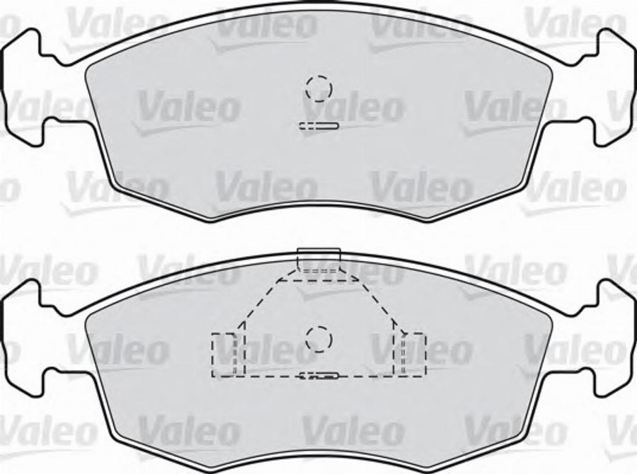 Valeo 551676 - Brake Pad Set, disc brake autospares.lv