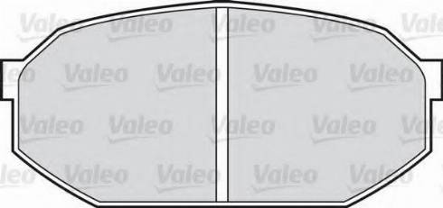 Valeo 551672 - Brake Pad Set, disc brake autospares.lv