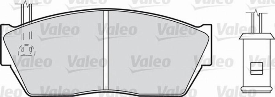 Valeo 551042 - Brake Pad Set, disc brake autospares.lv