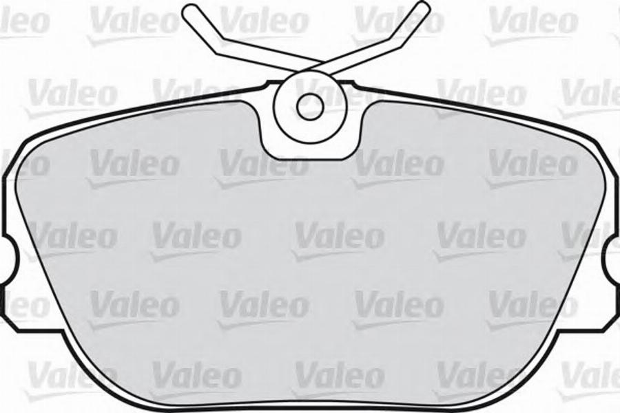 Valeo 551 011 - Brake Pad Set, disc brake autospares.lv