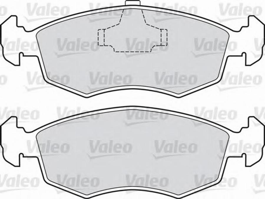 Valeo 551038 - Brake Pad Set, disc brake autospares.lv