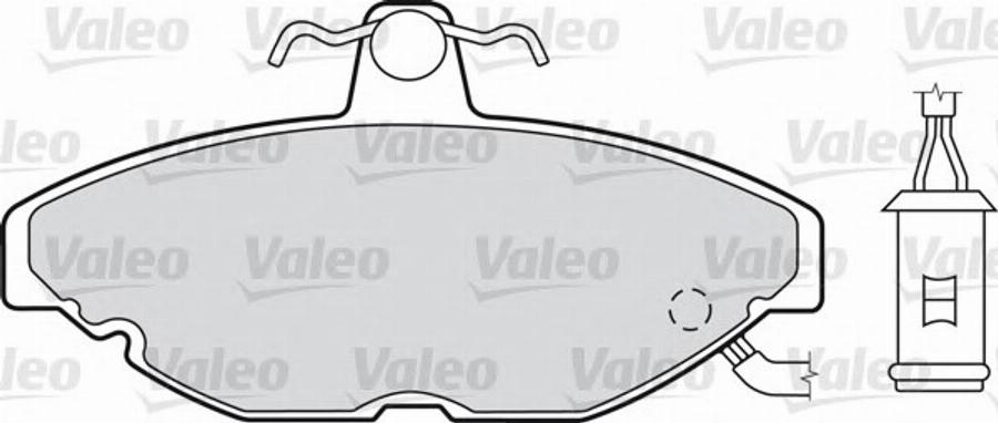 Valeo 551023 - Brake Pad Set, disc brake autospares.lv