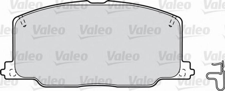 Valeo 551740 - Brake Pad Set, disc brake autospares.lv