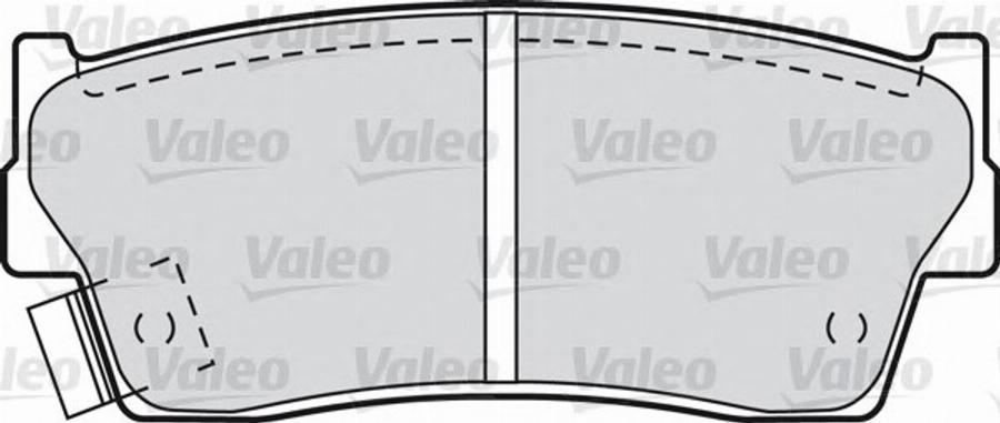 Valeo 551755 - Brake Pad Set, disc brake autospares.lv