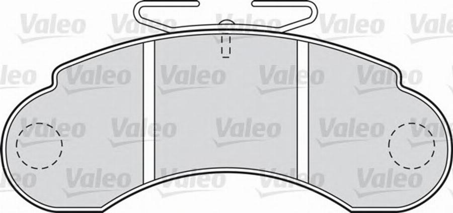 Valeo 551763 - Brake Pad Set, disc brake autospares.lv