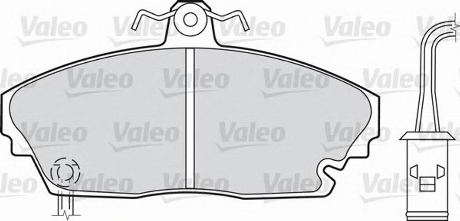 Valeo 551718 - Brake Pad Set, disc brake autospares.lv