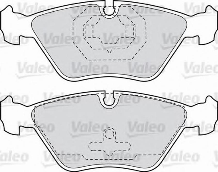 Valeo 551722 - Brake Pad Set, disc brake autospares.lv