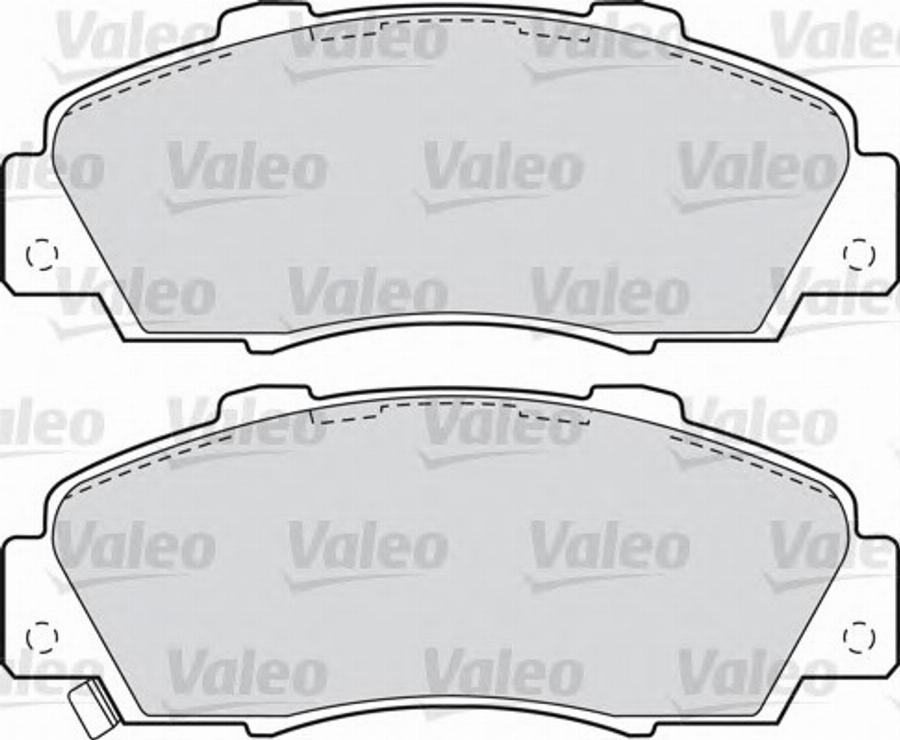 Valeo 551772 - Brake Pad Set, disc brake autospares.lv