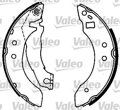 Valeo 553641 - Brake Shoe Set autospares.lv