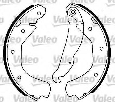 Valeo 554580 - Brake Shoe Set autospares.lv