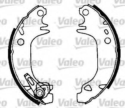 Valeo 554667 - Brake Shoe Set autospares.lv