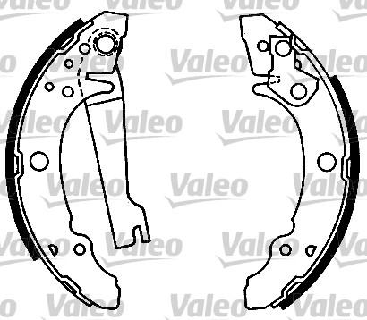 Valeo 553601 - Brake Shoe Set autospares.lv