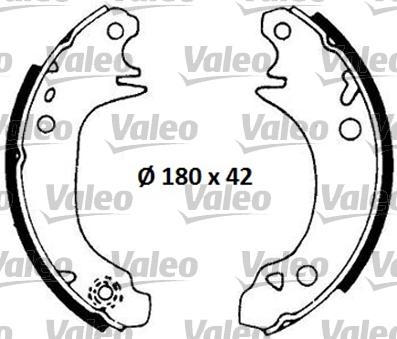 Valeo 553622 - Brake Shoe Set autospares.lv