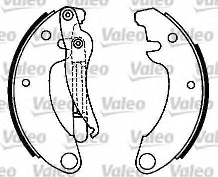 Valeo 553001 - Brake Shoe Set autospares.lv