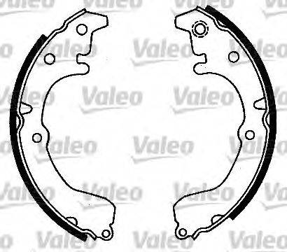 Valeo 553164 - Brake Shoe Set autospares.lv