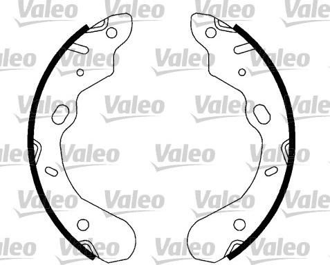 Valeo 553895 - Brake Shoe Set autospares.lv