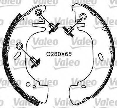 Valeo 554730 - Brake Shoe Set autospares.lv