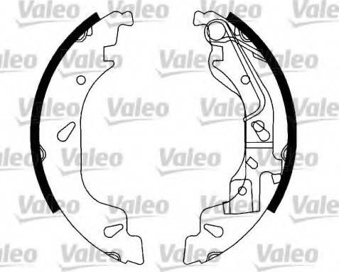 Valeo 554813 - Brake Shoe Set autospares.lv
