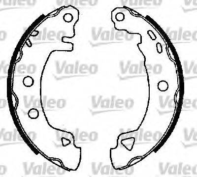 Valeo 553817 - Brake Shoe Set autospares.lv