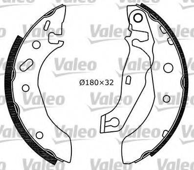 Valeo 553839 - Brake Shoe Set autospares.lv