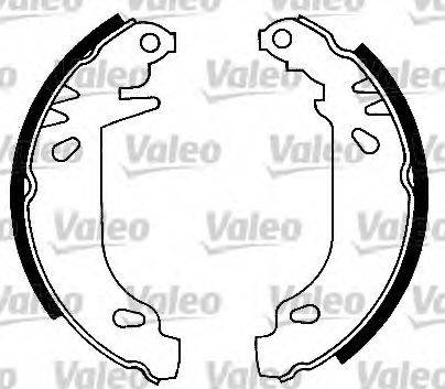 Valeo 553831 - Brake Shoe Set autospares.lv