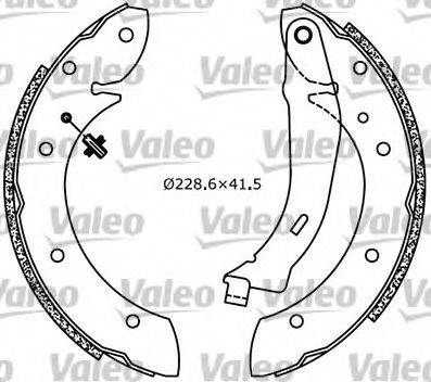 Valeo 554616 - Brake Shoe Set autospares.lv