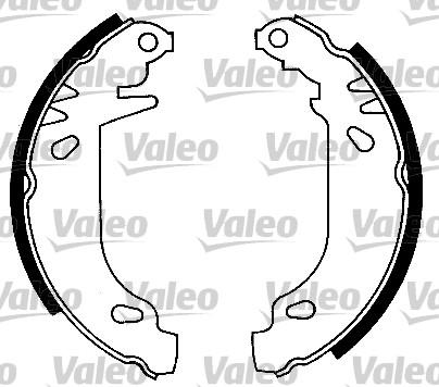 Valeo 553752 - Brake Shoe Set autospares.lv