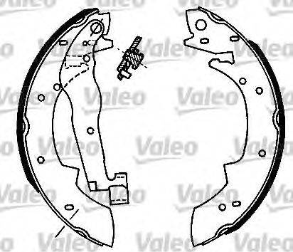 Valeo 554632 - Brake Shoe Set autospares.lv