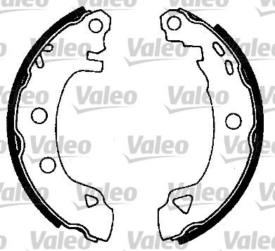 Valeo 553711 - Brake Shoe Set autospares.lv