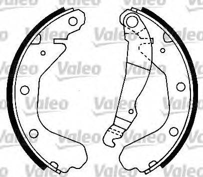 Valeo 554571 - Brake Shoe Set autospares.lv
