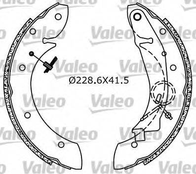 Valeo 553785 - Brake Shoe Set autospares.lv