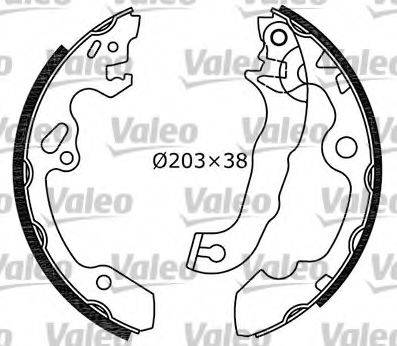 Valeo 553783 - Brake Shoe Set autospares.lv