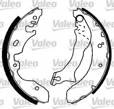 Valeo 554767 - Brake Shoe Set autospares.lv