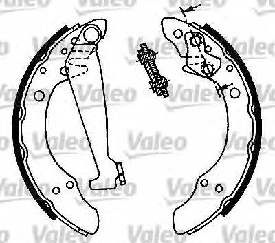Valeo 554697 - Brake Shoe Set autospares.lv