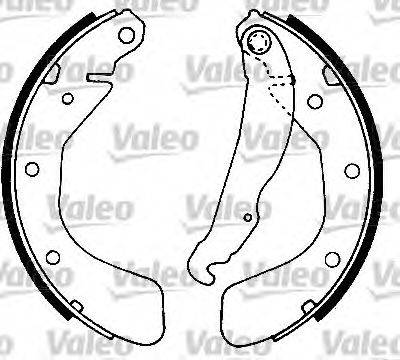 Valeo 553721 - Brake Shoe Set autospares.lv