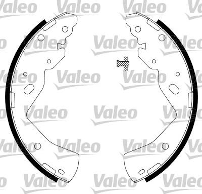 Valeo 564035 - Brake Shoe Set autospares.lv