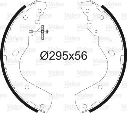 Valeo 564032 - Brake Shoe Set autospares.lv