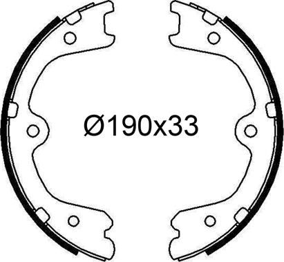 Valeo 564309 - Brake Shoe Set autospares.lv