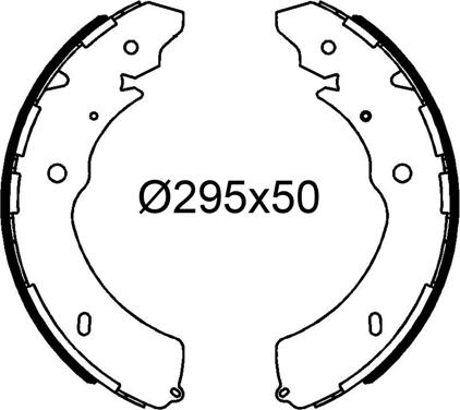 Valeo 564291 - Brake Shoe Set autospares.lv