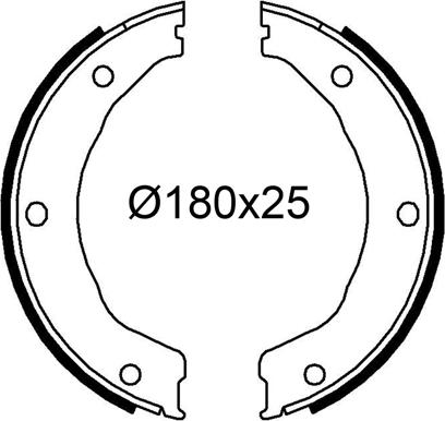 Valeo 564247 - Brake Shoe Set autospares.lv