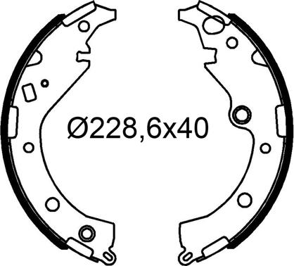 Valeo 564260 - Brake Shoe Set autospares.lv