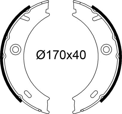 Valeo 564289 - Brake Shoe Set autospares.lv