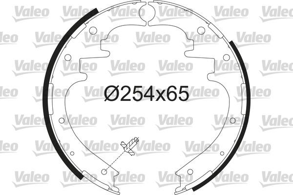 Valeo 564236 - Brake Shoe Set autospares.lv