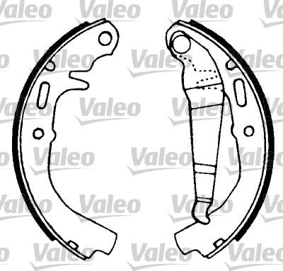 Valeo 562947 - Brake Shoe Set autospares.lv