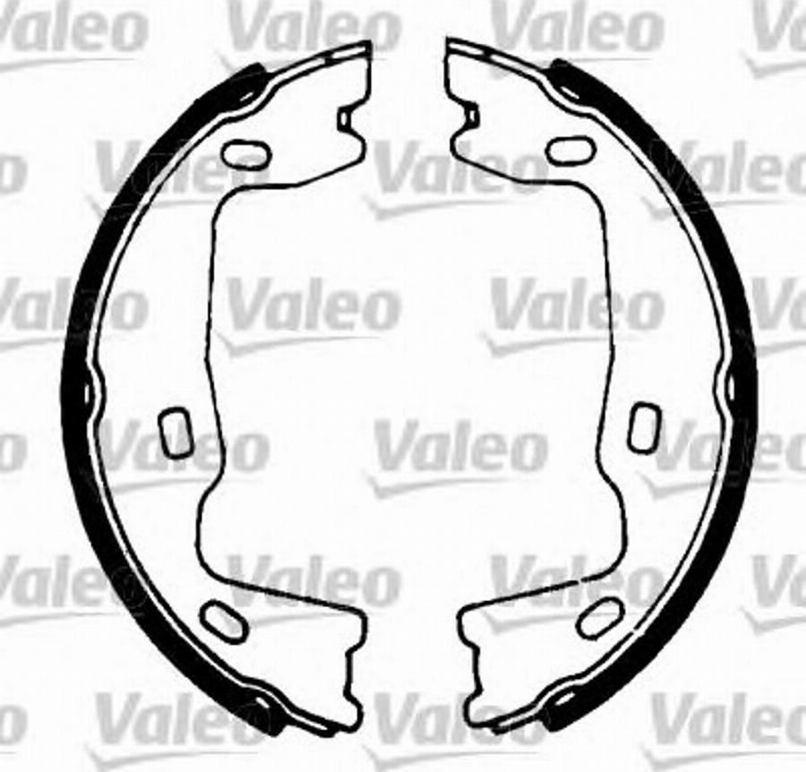 Valeo 562989 - Brake Shoe Set, parking brake autospares.lv